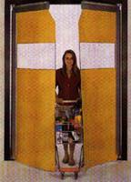 Flexible swing doors 